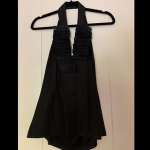 Club Monaco Pleated Halter Blouse